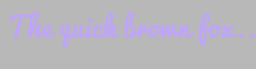 Image with Font Color BFA4FC and Background Color B8B8B8